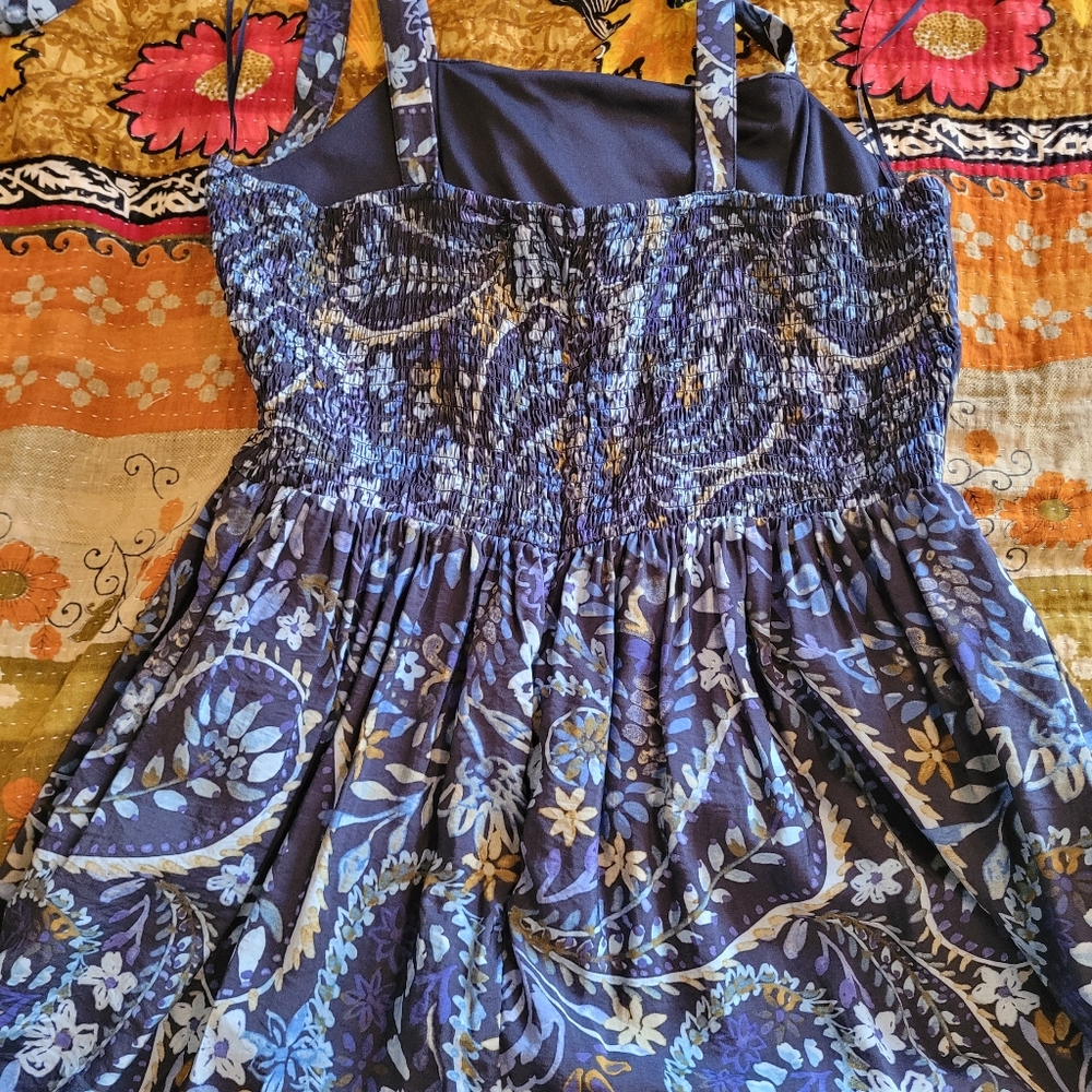 Floral Maxi Skirt in Navy Blue, Rachel Zoe, L, See Pics For Details - Picture 9 of 16